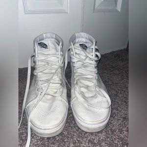 White high top Vans
